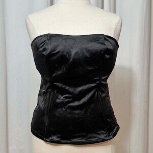 Sensual Cacique Corset, Size 22/24, Black, Lace-Up Back